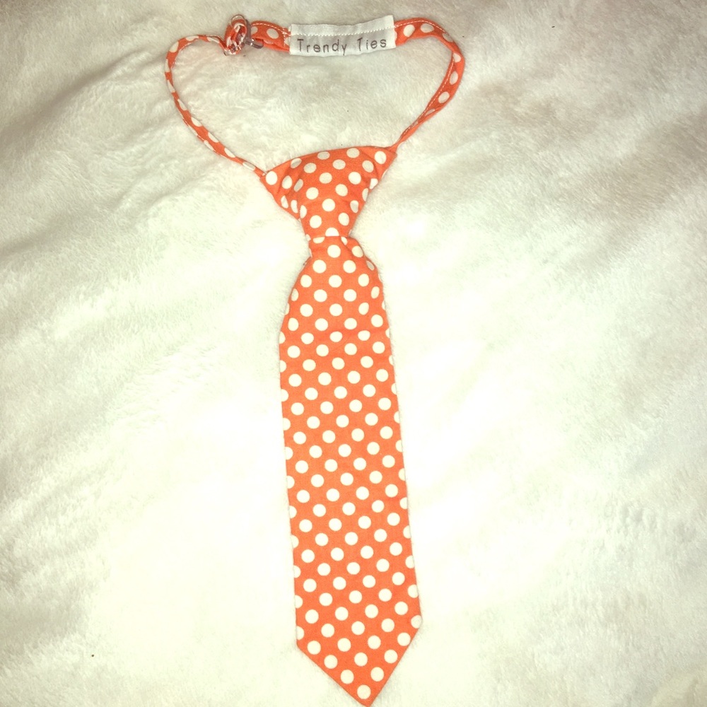 Toddler boys tie Orange TrendyTies 0-6yrs